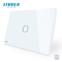 Livolo Wall Switch Doorbell Ring Switch  Glass Panel  Us Standard Touch Screen Light Switch With Led Indicator