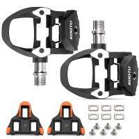 บันไดหนีบล็อคแป้นเหยียบอัตโนมัติแบบไร้คลิปสำหรับ Shimano SPD-SL มาพร้อมกับปรับความตึงแป้นเหยียบหกเหลี่ยม