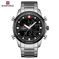 NAVIFORCE Real Men Watch Analog Digital Waterproof Watches Casual Wristwatch Multifunction Calendar Alarm with Luminous Display