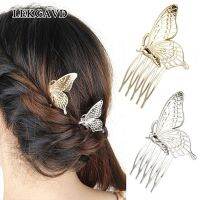 【cw】 1pc ElegantHair CombAlloy HairHair AccessoriesWomen Gold Sliver Hairgrips Hairpins Headwear