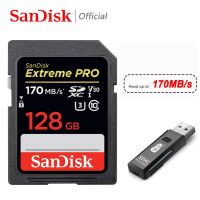 SanDisk Extreme Pro / Ultra SD Card 64GB SDXC SD 128GB 32GB Class10 การ์ดหน่วยความจําแฟลช 256GB 512GB 1TB SD Cards 4K SDHC สําหรับกล้อง