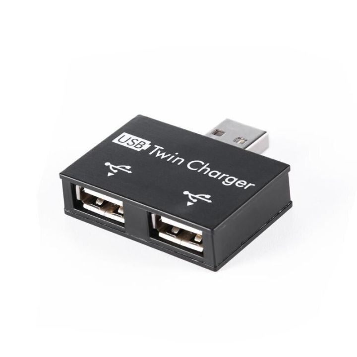 USB  Male to Twin Female Charger Dual 2 Port USB Dc 5V Charging Splitter  Hub Adapter Converter Connector 