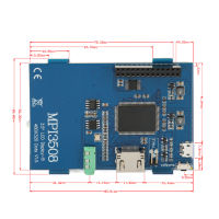 จอแสดงผล LCD TFT SPI Resistive Touch HD 480X320ตอบสนองความเร็วสูง3.5นิ้ว5จุดจอแสดงภาพสัมผัสสัมผัสสำหรับ3B +