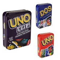 【คุณภาพสูง】UNO card game - Wild / Dos / Flip / Phase10 / Skipbo - การ์ดเกมอูโน่ อย่างดี บรรจุในกล่องเหล็ก