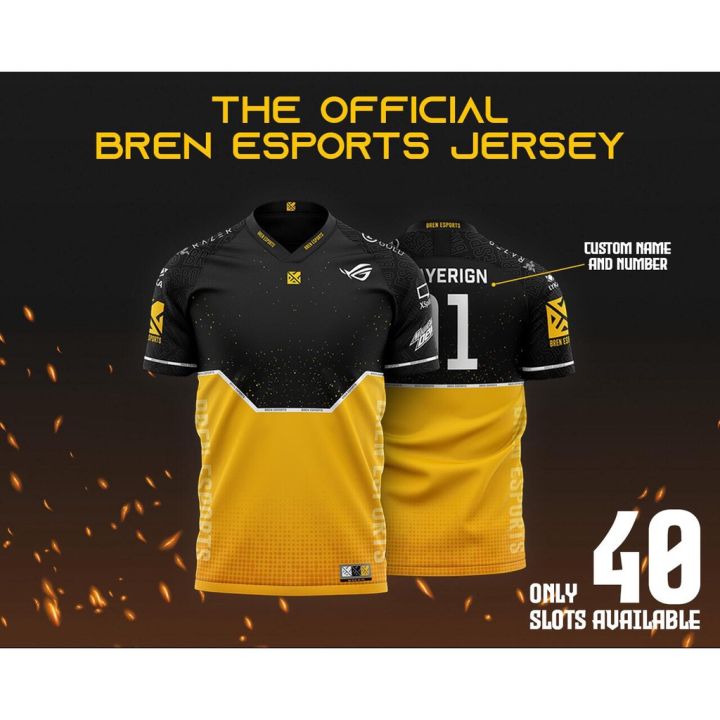 2023-bren-esports-new-black-and-yellow-gold-jersey-full-sublimation-3d-t-shirt-summer-short-sleeve-tee
