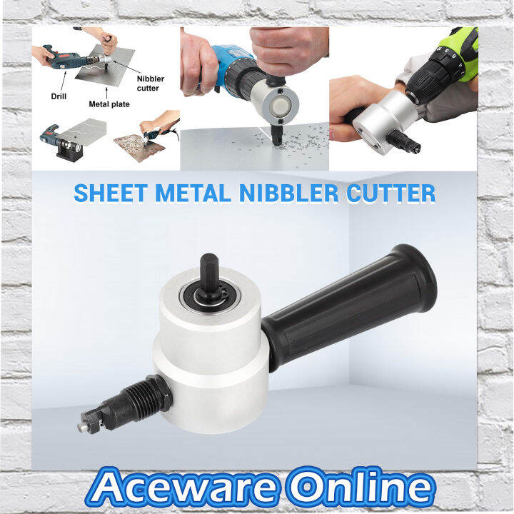 SHEET METAL NIBBLER SAW CUTTER TOOL DRILL ATTACHMENT FREE CUTTING TOOL NIBBLER SHEET METAL