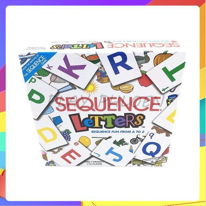 Sequence Letters Board Game (อย่างดี) บอร์ดเกม Letter เกมฝึกภาษา