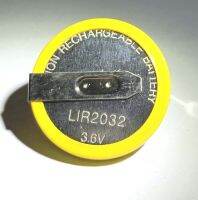 เครื่องเชื่อมเท้า180องศาแบตเตอรี่แบบชาร์จไฟได้ LIR2032 3.6V แลนด์โรเวอร์รุ่นเก่าขนาดเล็กชาร์ตไฟได้มินิปุ่มแบตเตอรี่ลิเธียม