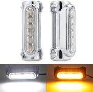 FADUIES Đèn Tín Hiệu Rẽ Xe Máy Màu Đen Crôm Đèn LED Màu Trắng Hổ Phách Cho