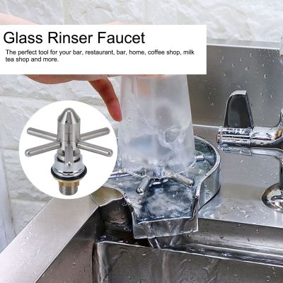 Sink Glass Rinser Faucet Stainless Steel Kitchen Glass Cup Washer for Bar Restaurant Coffee Sho