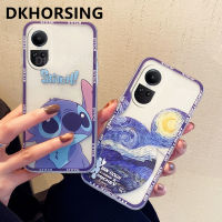 DKHORSING INS เคสโทรศัพท์ใหม่สำหรับ OPPO Reno 10 / Reno10 Pro / Reno10 Pro + เคสนิ่มโปร่งใสการ์ตูนน่ารัก Oppo Reno 10 5G ฝาครอบป้องกันเลนส์กันกระแทก OPPO RENO 10Pro บวก2023