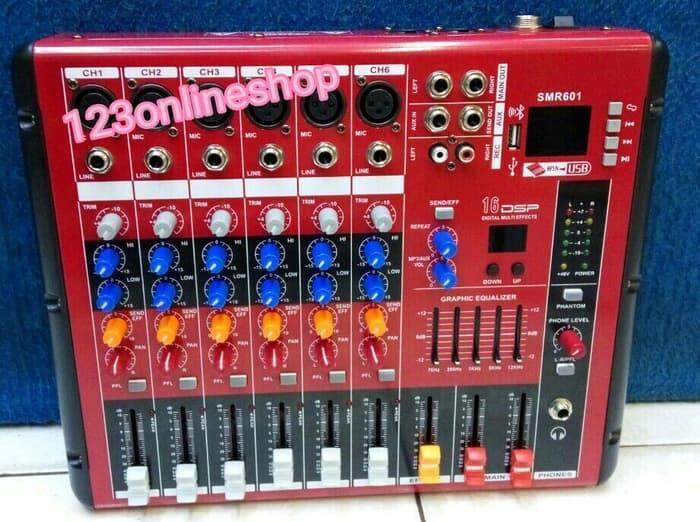 Mixer 6 channel SMR601 dsp echo profesional mixer plus bluetooth Lazada Indonesia