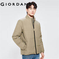 Giordanoผู้ชาย เสื้อคลุมผ้าฝ้ายเปิดหน้าอกคอตั้งสีทึบ Free Shipping 01072685