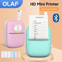 Mini Pocket Printer Portable Thermal Printer Label Wireless Bluetooth Connection Self-Adhesive Sticker Photo Printing Assistant Fax Paper Rolls