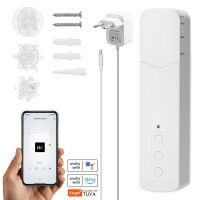 Tuya WIFI Smart Electric Curtain Motors Chain Roller APP Control Blinds Pull Bead Curtain Motor System For Alexa Google Home