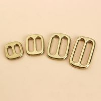 ❆♗☬ Solid Brass Tri Glides Slide 3 Bar Rectangle/Square Adjuster Buckle for leather craft Bag Shoulder Strap Belt Webbing