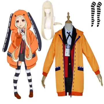 Anime Cosplay Kakegurui Cosplay Costume Jabami Yumeko Cosplay for Women  Coat Wig Shoes Halloween Costume for Women Carnival