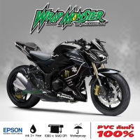 สติ๊กเกอร์แต่งลายรถ Kawasaki Z250, Z300 รอบคัน ลาย Winter Test