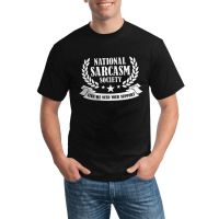 Designs Men Funny Short Tee National Sarcasm Society Various Colors Available