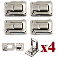 4Pcs Fastenerตัวล็อคการสลับLatch Latch Catchสำหรับกระเป๋าเดินทางกรณีหีบรูปกล่องTrunkประตู