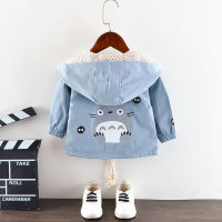 2022 New Spring Baby Boys Girls Coats Cartoon Totoro Hoodies Jacket For Kids Sweatshirt Cute Children Windbreaker Outerwear