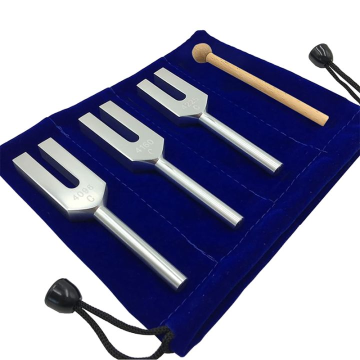 tuning-forks-set-4096-hz-4160-hz-4225-hz-tuning-forks-set-tuning-fork-with-wooden-hammers-and-cloth-bag-silver-accessories-style-1