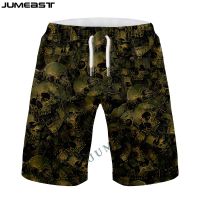 Jumeast ผู้ชายผู้หญิงเด็กผู้หญิง3D การล่าสัตว์ Skull Camouflage เด็กกางเกงขาสั้นเด็กฤดูร้อนกางเกงชายหาด Casual Sweatpants กางเกง...