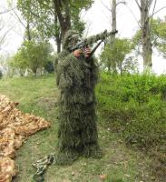 3D Universal Camouflage Suits Woodland Clothes Adjustable Size Ghillie Suit For Hunting Army Military Tactical Sniper Set Kits พร้อมสต็อกพรางล่าสัตว์ชุดพรางลับล่าสัตว์ยิงทางอากาศเสื้อผ้า ชุดล่าชุดล่าสัตว์ ชุดพรางตัวในป่า, เสื้อผ้า CS กลางแจ้งที่มองไม่เห็น