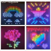 และ☌16ig350 6ผ้าม่านหน้าต่างสตริงไฟเปลี่ยนสี App ควบคุม Iluminação RGB Para Natal E Casamento