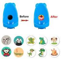 【YF】 5pcs Cartoon Pee Target Pot Stickers Childrens Color Changing Thermal Potty Training For Kids Boys