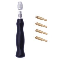 Leather Edge Creaser Set with Replaceable Brass Head 1.5-2-2.5-3mm Press Sealing Machine Edge Marking Creaser DIY Tool