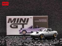 (MINI GT) Mazda Miata MX-5 (NA) Tuned Version Silver Stone Metallic Silver LHD