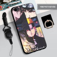 Y67เคสสำหรับ VIVO นุ่ม/Y66/V5/V5เบา/1601เคสโทรศัพท์คลุมทั้งหมด2022รูปแบบใหม่ป้องกันการตกป้องกันรอยขีดข่วนฝามีที่ถือวงแหวนโทรศัพท์และเชือก