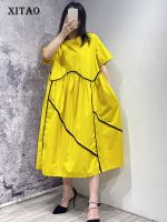 XITAO Dress Casual Fashion Loose Women T-shirt Dress