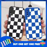 เคส VIVO Y20 Y12S Y12 Y91C Y21 2021 Y30 Y21S Y20S Y12i Y15S Y91 Y30i Y93 Y95 Y15 Y17 Y53 Y50 Y53S Y520 กระดานหมากรุกสีน้ำเงิน ซิลิโคนนิ่มสี่เหลี่ยมสีดำและขาวเคส VIVO Y51A Y15A Y10 Y76S Y76 Y33S Y1S Y11 Y31 Y20i Y91i Y90 New Angel Eyes Case