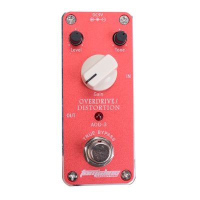 Aroma AOD-3 Overdrive Distortion Mini guitar effect pedal Truebypass+Free Connector