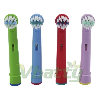 ❡ 1Set/4pcs 4 Colors For Children replacement electric toothbrush head for Oral B Pro4000/5000/6000