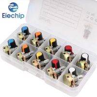 ﹍✤ 10PCS Potentiometer Resistance WH148 3Pin B1K 2K 5K 10K 20K 50K 100K 250K 500K 1M Ohm Linear Taper Rotary Potentiometer With Box