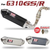 Slip-on for BMW G310GS 310R Motorcycle Exhaust Headers Yoshimura Muffler Escape Elbow Pipe Accessories with DB Killer Catalyst