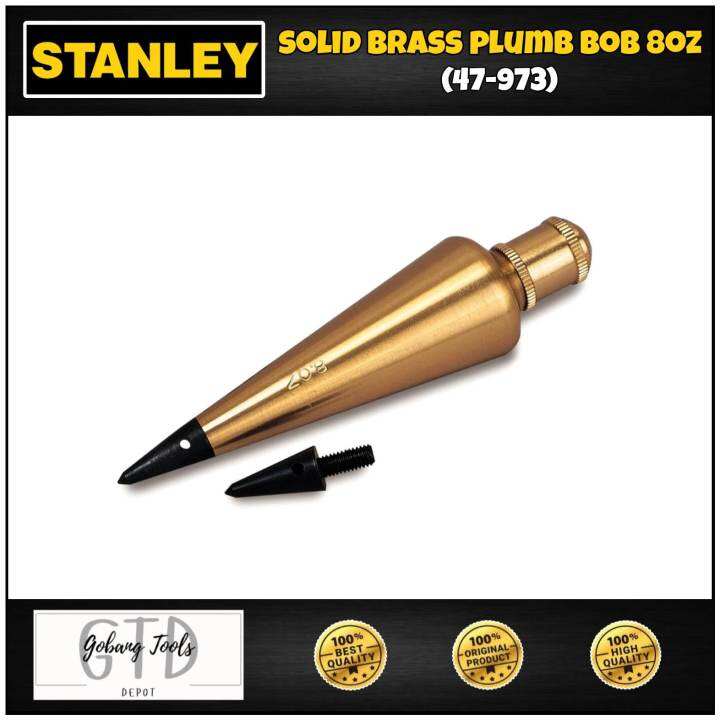 Stanley Solid Brass Plumb Bob ( 8 oz.) 47973 Lazada PH