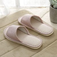 Swin Women Linen Indoor Home Slippers For Men And Women Home Garden Household Commodities Slippers