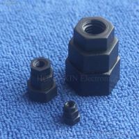 ℡﹍☾ 1Pcs M2 M2.5 M3 M4 M5 M6 M8 M10 M12 Black Nylon Hex Nut Hexagon Plastic Nuts ROHS Hexagonal Nuts for DIY model Make