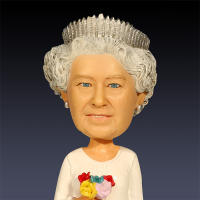 The Queens 70th Platinum Jubilee Statue Bobbling Nodding Head Figure Action