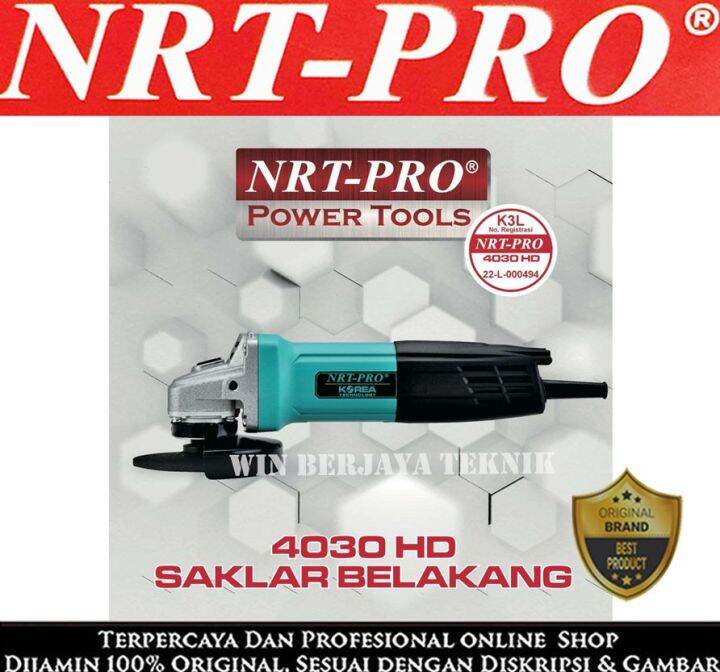 Nrt Pro Hd Mesin Gerinda Tangan Tangan Heavy Saklar Belakang Model Makita Korea