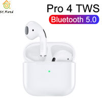 pro4 TWS Wireless Bluetooth Headset with Mic In-Ear Stereo Earbuds Fone Bluetooth Earphones Sports Gaming Headphones For