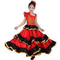 ™ Spanish Flamenco Costume Dress Flamenco Dresses Children - Kids Girls Red Dress - Aliexpress