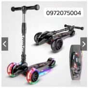 XE TRƯỢT SCOOTER SIZE ĐẠI BÁNH PHÁT SÁNG  3-15 TUỔI  - SCOOTER SIÊU ĐẠI