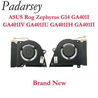 DXDFF อะไหล่ใหม่ CPU พัดลมทำความเย็นพร้อมชุดที่ทำความเย็น GPU สำหรับ ASUS Rog Zephyrus G14 GA401I GA401IV GA401IU GA401II GA401IH