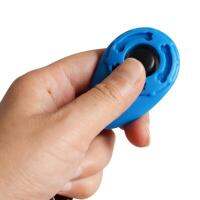 Star Mall Pet Dog Water Drop Shape Training Clicker Puppy Button Click Trainer Color:sky blue