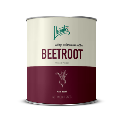 Llamito ผงบีทรูท ออร์แกนิค (Organic Beetroot Powder) ขนาด 250g